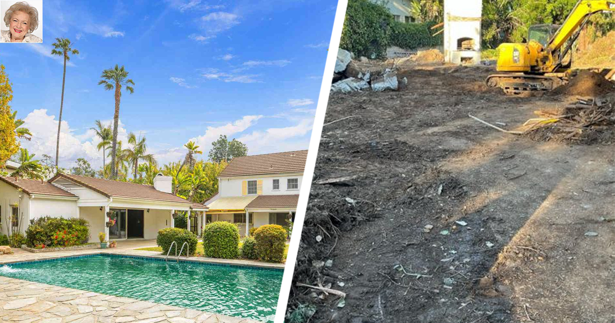 New Owner Demolishes Betty White S Los Angeles Mansion