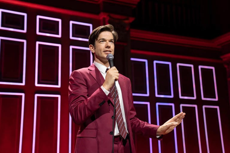 John Mulaney on stage at Netflix Is a Joke festival Insights on John Mulaney’s New L.A. Comedy Series